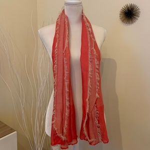 ABSTRACT BORDER EDGE TONAL SCARF